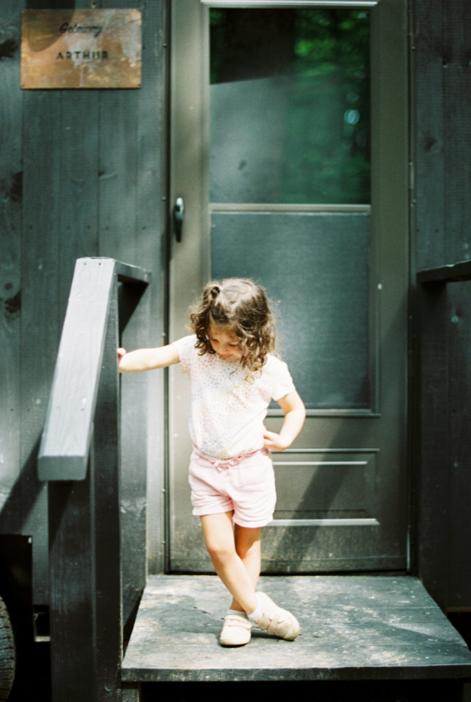 daughter at entrance