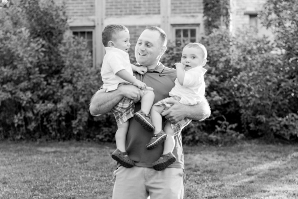 dad with both boys