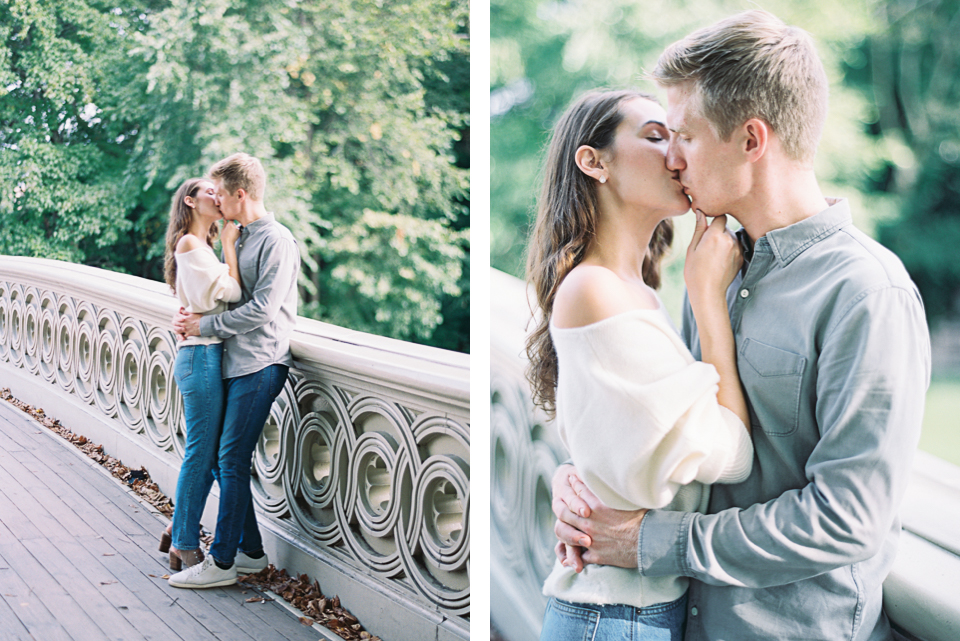 kissing on bow bridge