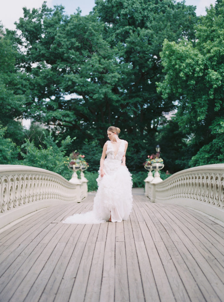bride on bow bridge