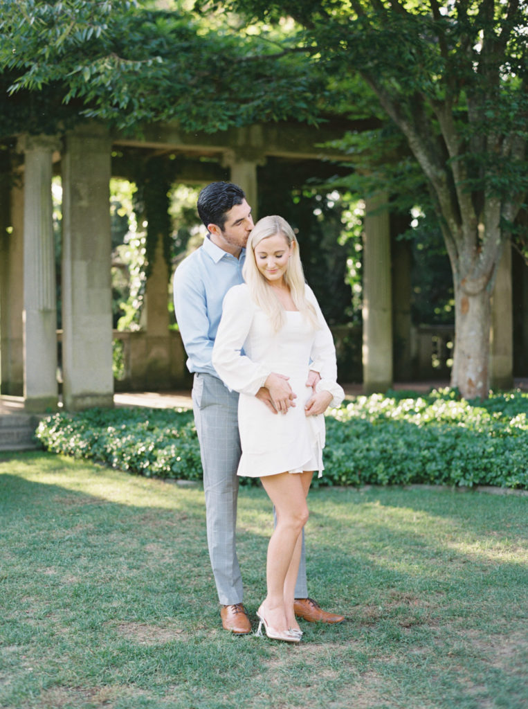 Eolia Mansion in the garden engagement session