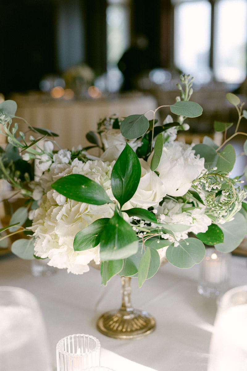 table details at branford house wedding