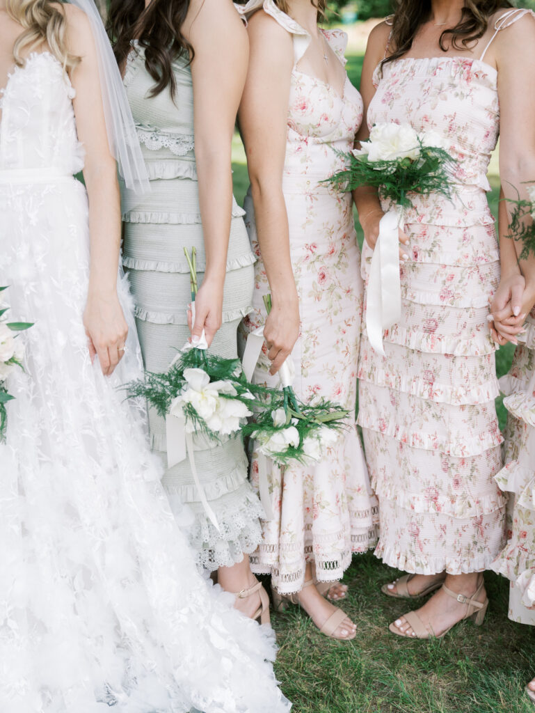 close ups to the bridal party details