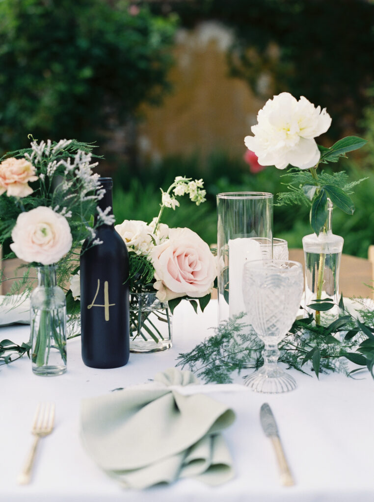 tablescape of the wedding