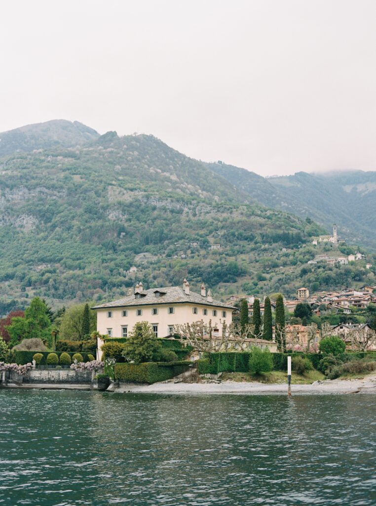 view of Villa Balbiano in Lake Como