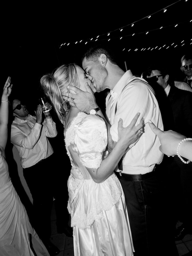 Super big kiss on the dance floor