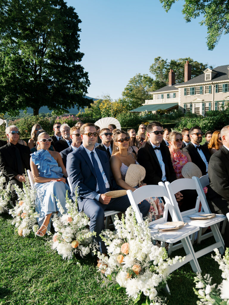 The guests enjoying the Hildene Wedding.